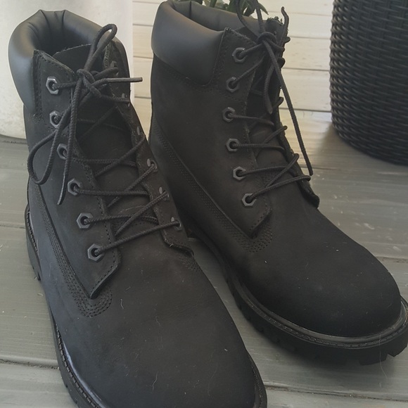 JUNIOR TIMBERLAND BLACK BOOTS - Picture 4 of 4